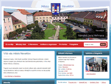 Tablet Screenshot of neveklov.cz